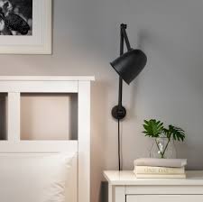 Skurup Veioză Aplică Negru Ikea Black Wall Lamps Wall Lamp Wall Lamps Bedroom