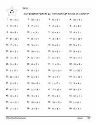 Multiplication Fact Worksheets Multiplication Facts Worksheets Times Tables Worksheets Multiplication