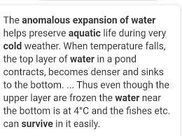 Solved Log #5 Anomalous Behavior Of Water Why Is The | Chegg.Com