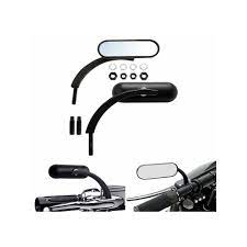 Universal Oval Mini Side Mirrors 8mm 10mm Bolt Fit All Motorcycles Harley Bmw R1200 Gs Honda Gl1800 Accessories Ava Rear View Mirror Road Glide Rear View