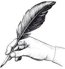Feather Pen Vector Image On Vectorstock Pena Ilustrasi Seni