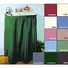 fabric sink skirt, dobby dot design