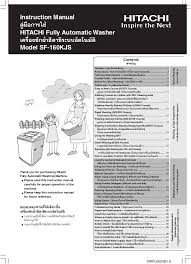 Laundry may be exceeded 8 kg and door is pushed from inside. Sf 160 Kjs Manual