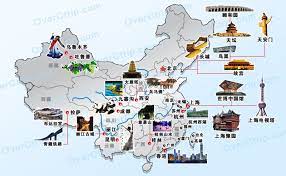 map of china spots to check out in different cities 中国旅游地图 china map travel map