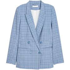 H M Blazer 34 99 1 825 Php Liked On Polyvore Featuring Outerwear Jackets Blazers Blue Double Breasted Blazer Light Blue Blazers Clothes Blazer Jacket