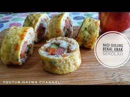 Cara Membuat Nasi Gulung Bekal Anak Sekolah Youtube Memasak Ide Makanan Resep Masakan Malaysia