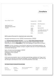 Zugleich weise(n) ich/wir mein/unser kreditinstitut an, die von name des zahlungsempfängers auf mein/unser konto gezogenen lastschriften einzulösen. Sepa Lastschriftmandat De Musterbrief Download