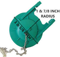 3 inch Soft Palymer Rubber Flapper Valve, Abs Silicone Rubber w/8 inch  Chain.
