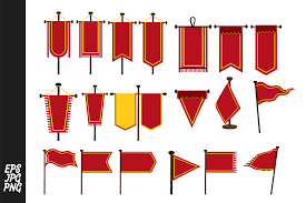 Download Red Flag Vector Big Bundle Graphic By Arief Sapta Adjie Creative Fabrica Flag Vector Design Crafts Flag SVG Cut Files