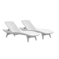 Keter Pacific Oasis White All Weather Adjustable Resin Outdoor Chaise Lounge Chairs Outdoor Chaise Lounge Chair Outdoor Patio Chaise Lounge Patio Chaise Lounge