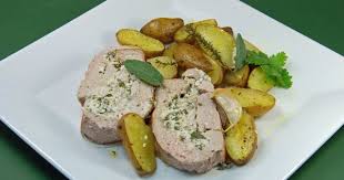 Roti De Veau Farci Au Chevre Frais Et A La Coriandre Peche De Gourmandise Recettes De Cuisine Roti De Veau Roti De Veau Farci