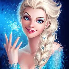 Blonde girl and snowflakes HD wallpapers