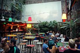 Budapest Jewish Quarter In A Ruin Pub And Open Air Cinema Open Air Cinema Outdoor Restaurant Outdoor Cinema