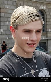 Luke Worrell outside the fashion tent at Bebelplatz Mercedes Benz Fashion  Week Berlin Spring/Summer 2010 Berlin, Germany Stock Photo