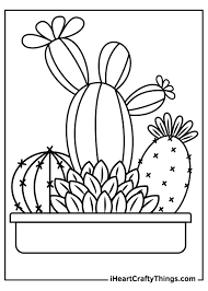 Print out these cactus coloring pages, let the kids color and use the time to teach some amazing science facts and great life lessons. Cactus Coloring Pages Updated 2021