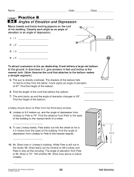 Angles online worksheet for 7th. Practice B 8 4