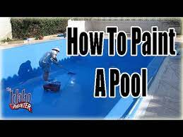 Then, wipe dust particles completely with a damp clean rag. How To Paint A Pool Painting Pools With Chlorinated Rubber Pool Paint Youtube