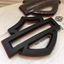 Oem 2018 Harley Davidson Cvo Touring Shield Tank Emblems Badges Denim Black Harley Harley Davidson Cvo Harley Davidson