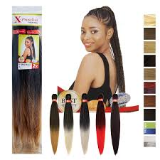 100% kanekalon hair, heat resistant synthetic hair, no tangle no shedding, easy to braids. X Pression 2x Pre Stretched Braids 46 116cm Urembo Der Online Afro Beauty Shop Fur Deutschland