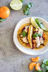 Grilled mahi mahi fish tacos with chipotle lime crema. Mahi Mahi Fish Tacos With Citrus Slaw And Chipotle Crema Summer Citrus