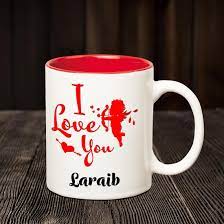 Check spelling or type a new query. Buy Chanakya Ceramic I Love You Laraib Romantic Inner Red Coffee Name Mug Multicolor 350 Ml Online At Low Prices In India Amazon In