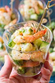 These shrimp are bangin' baby! Chilled Garlic Lime Roasted Shrimp Salad Recipe For Spring And Summer Shrimp Salad Recipes Appetizer Recipes Spring Appetizers