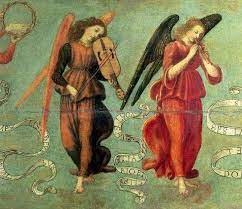 Francesco Botticini Ca1446 1497 Italian Angels Playing Musical Instruments Angel Art Angel Artwork Renaissance Music