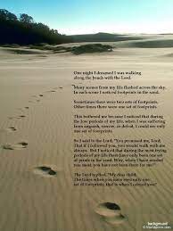 My Favorite Poem Footprints In The Sand Footprints In The Sand Poem Footprint Nature Quotes