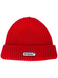 Off White Is 2018 S Hottest Brand Best Pieces To Cop Before The Year Ends Trending Hats Red Beanie Patch Logo
