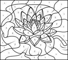 Flower color by number and flower coloring page is new relaxing flower coloring game. Color By Number Flower Coloring Pages Ieespy