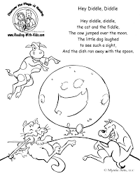 Hickory dickory dock coloring pages are a fun way for kids of all ages to develop creativity, focus, motor skills and color recognition. Nursery Rhymes Coloring Pages