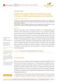 We did not find results for: Pdf Contextual Approach For Expository Essay A Study Of Writing Achievement And Quality