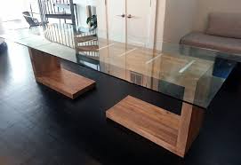 Glass Top Dining And Side Table Ajc Woodworking Modern Glass Dining Table Glass Dining Room Table Glass Dinning Table