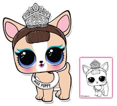 Color Your Favorite Lol Surprise Doll Puppy Coloring Pages Lol Dolls Coloring Pages