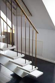 For The Home Modern Luxury Floating Gold White Stairs Novela Bride Where The Modern White Stairs Floating Stairs Modern Staircase