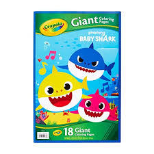 Baby shark is here with mommy shark, daddy shark, grandma shark, and grandpa … Crayola Giant Baby Shark Coloring Pages Educational Toys Planet