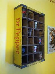 The 35x16 shot glass display case with hinged front in black measures 35 inches x 16 inches x 3 inches overall and have 44 openings. Shot Glass Wall Display Old Wooden Coke Bottle Crate Shot Glass Display Shot Glass Holder Glass Wall Shelves