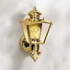 Gold Security Outdoor Lighting Lamps Plus