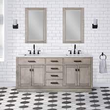 You can get a bathroom vanity with a sink or order a sink separately. Water Creation Ch72a 0300gk Chestnut 72 Inch Double Bathroom Vanity In Grey Oak Ch72a 0300gk Ch72a0300gk