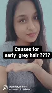 Grey hair can be caused by the following :- Such as  genetics,stress,nutritional deficiency , vit b12 deficiency,low antioxidant  level , smoking,chemical treatments and also thyroid. Prevention and ...