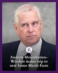 Andrew Mountbatten-Windsor has visited his new home in Norfolk as  renovations continue.