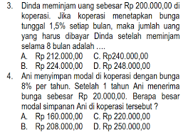 Persentase laba atau rugi laba atau rugi harga pembelian x 100. Contoh Soal Aritmatika Sosial