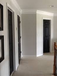 Black And Gray Room Paint Black Doors Sw Crushed Ice On Walls Black Doors Home Grey Walls