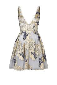 Metallic Floral Cocktail Dress Floral Cocktail Dress Glamorous Evening Dresses Floral Print Cocktail Dresses