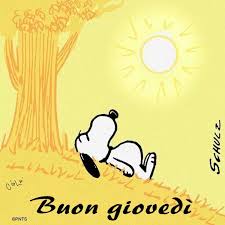 Buon Giovedi Immagini Snoopy Buongiorno