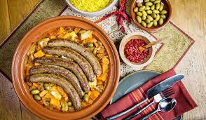 Mix cooked sausage mixture with the cooked couscous and crumbled feta (if using). Moroccan Merguez Tagine Firsthand Foods