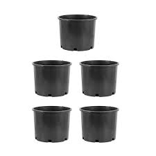 If i needed to i'd add in dme. Pro Cal 5 Gallon Premium Nursery Black Plastic Planter Garden Grow Pots 5 Pack Walmart Com Walmart Com