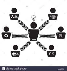 Organizational Corporate Teamwork Chart Vector Illustrated