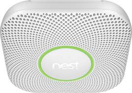 Best to place the detector just inside house by the door to the garage. Google Nest Protect 2nd Generation Battery Smart Smoke Carbon Monoxide Alarm White S3000bwes Best Buy