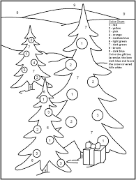 Here's a simple colour by numbers candy cane colouring page for christmas, needing just two colours, red and green, and the numbers 1 and 2! Winter Christmas Color By Number Pages For Coloring Home